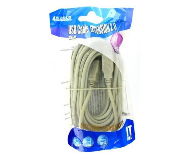 4World USB 2.0 typu A-A M/F 5.0m 04682 - 1404532 - zdjęcie 2